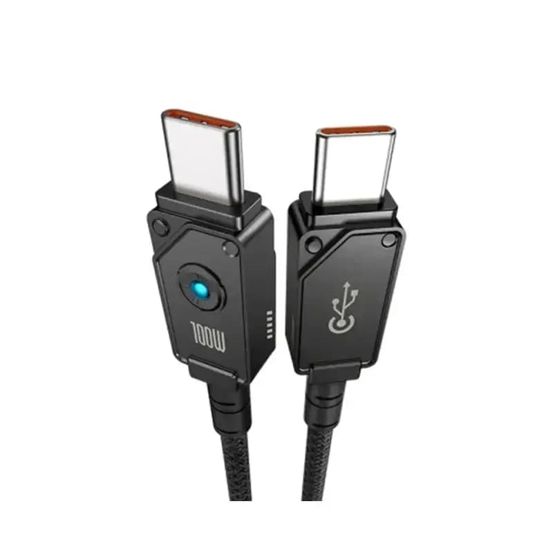 کابل شارژ Type-C to Type-C باسئوس مدل Unbreakable Series با طول 2 متر 100 وات — تصویر ۲