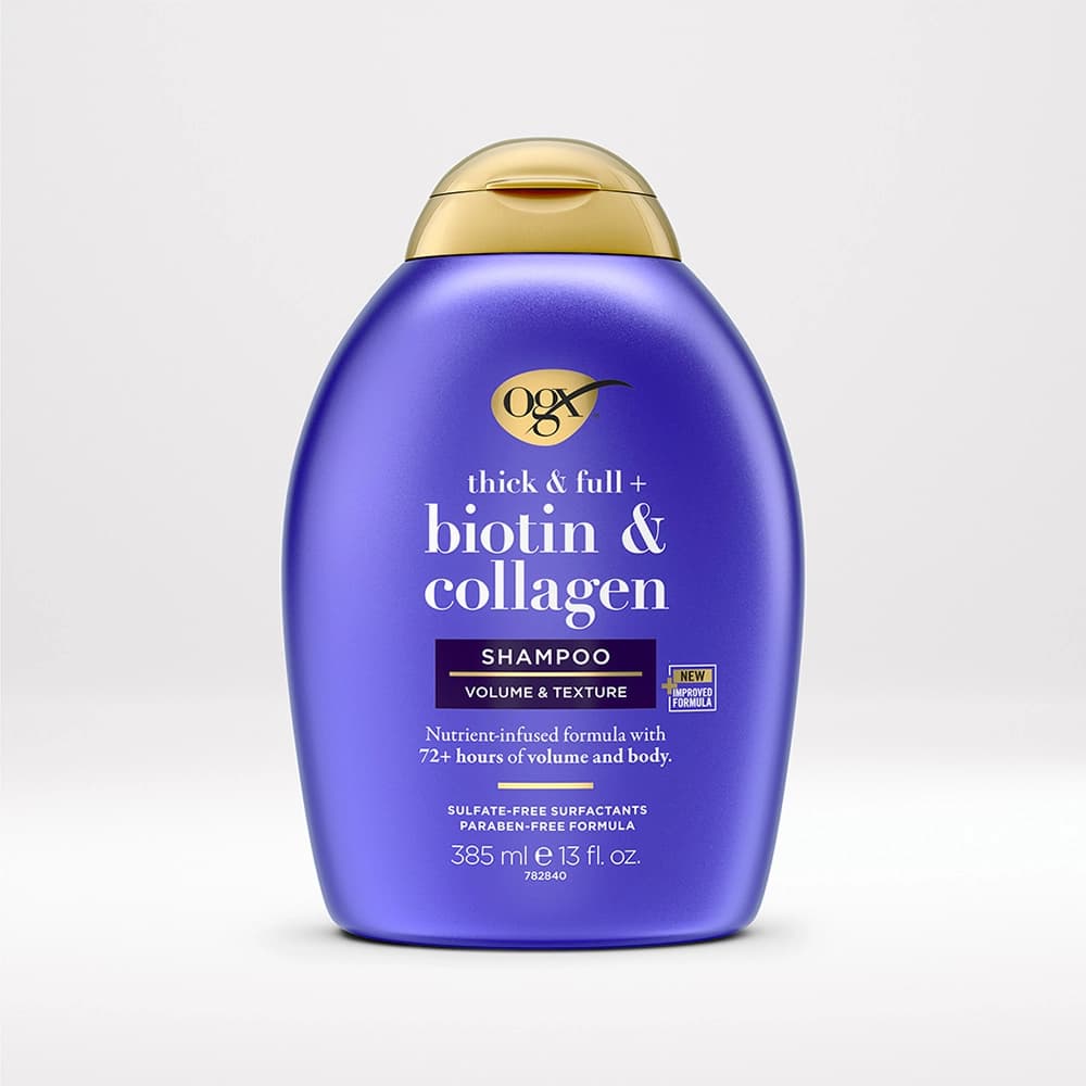 شامپو مو او جی ایکس مدل Biotin & Collagenه