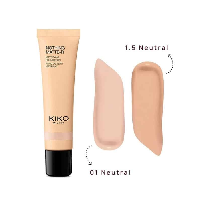 کرم پودر مات کیکو میلانو KIKO MILANO مدل Nothing Matte-R Mattifying رنگ 01 Neutral — تصویر ۳
