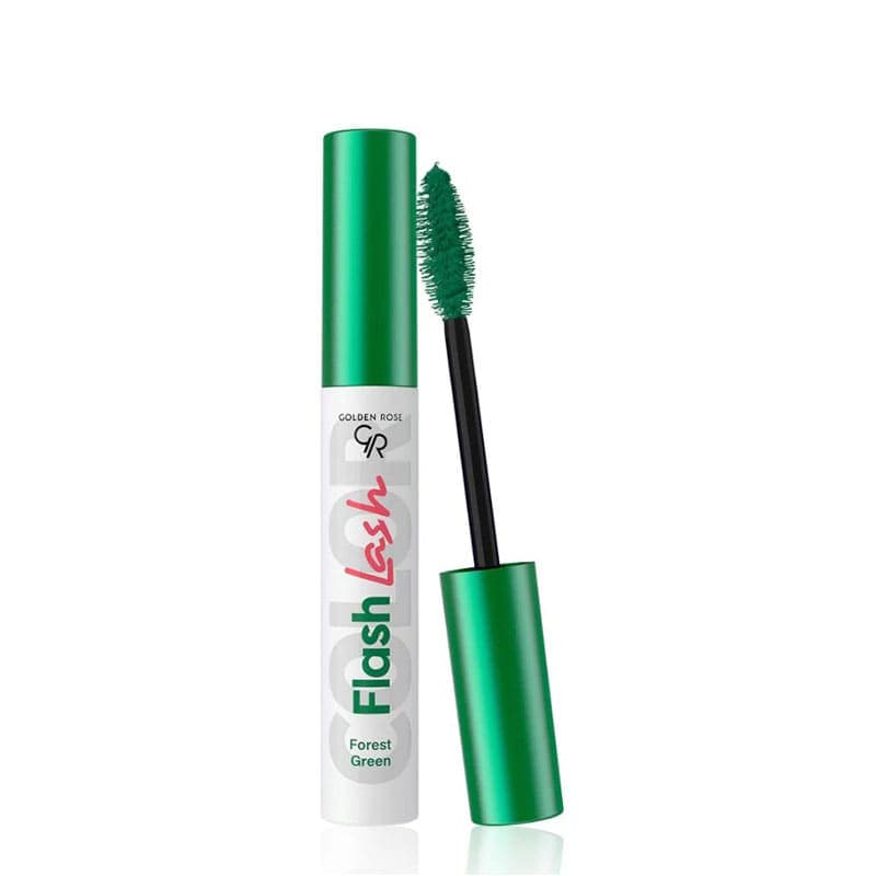 ریمل رنگی گلدن رز مدل Flash Lash رنگ Forest Green(شماره 02)