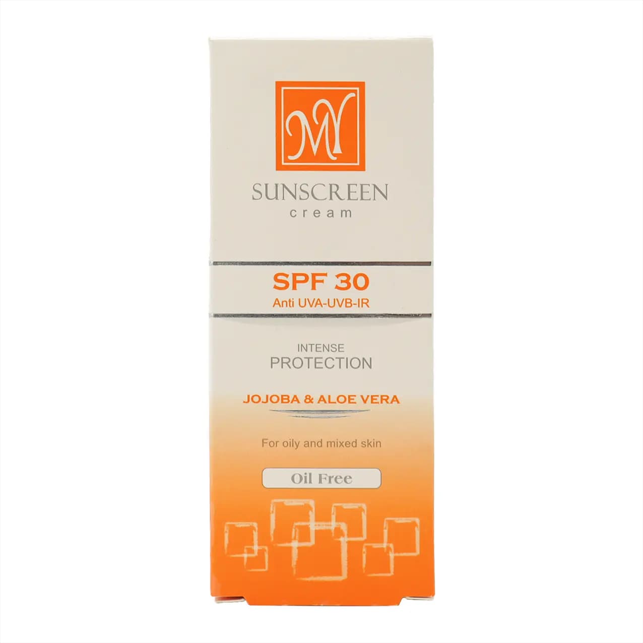 کرم ضد آفتاب بی رنگ پوست چرب و مختلط SPF30 مای