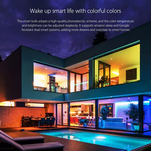لامپ هوشمند شیائومی Xiaomi Difeisi Wi-Fi Smart Bulb Multi Color A60-Bulb E27 DFS-EC-0001 چند رنگ — تصویر ۲