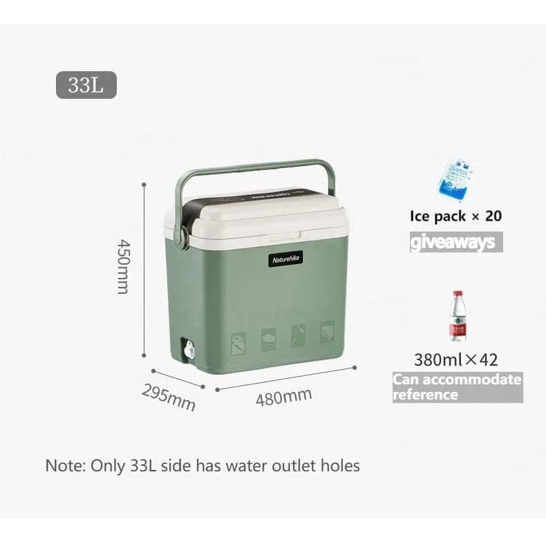 یخدان سفری نیچرهایک مدل LingDu Camping Vacuum Box 13L — تصویر ۵