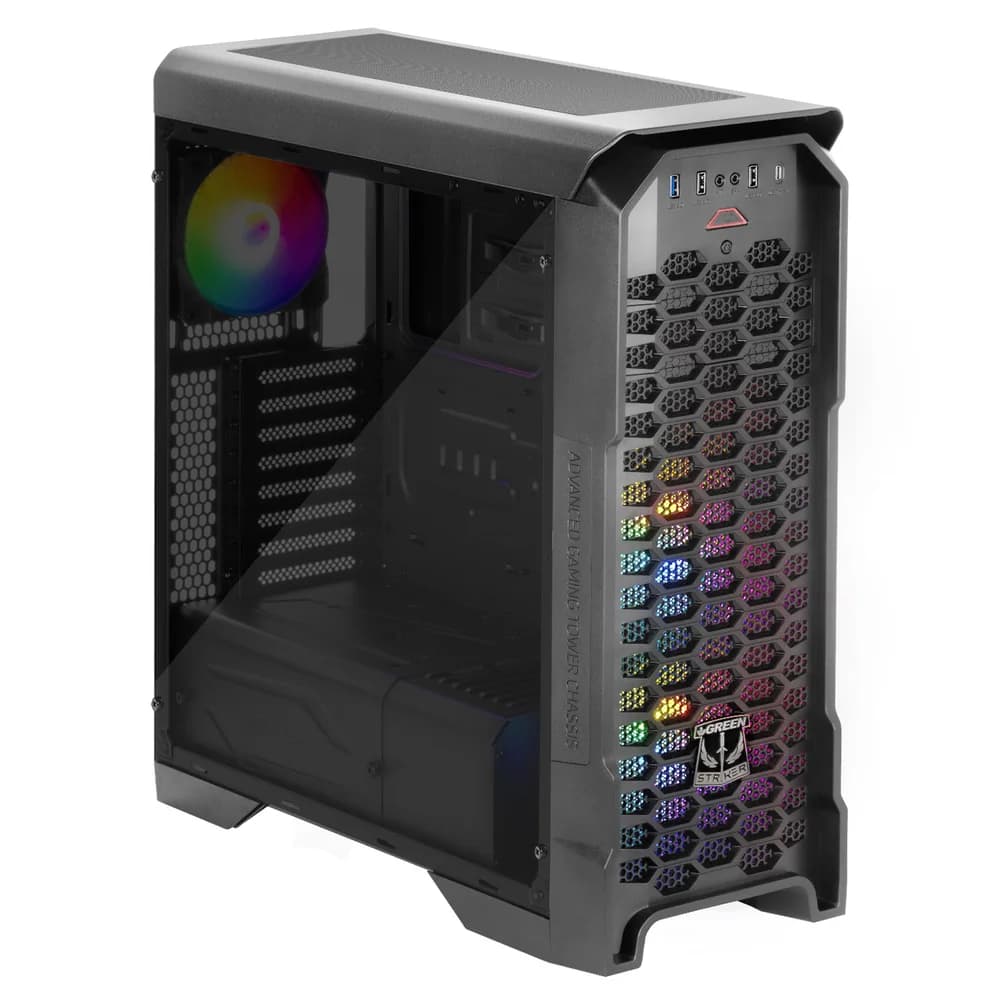 کیس کامپیوتر گرین مدل GREEN Striker FRGB — تصویر ۴