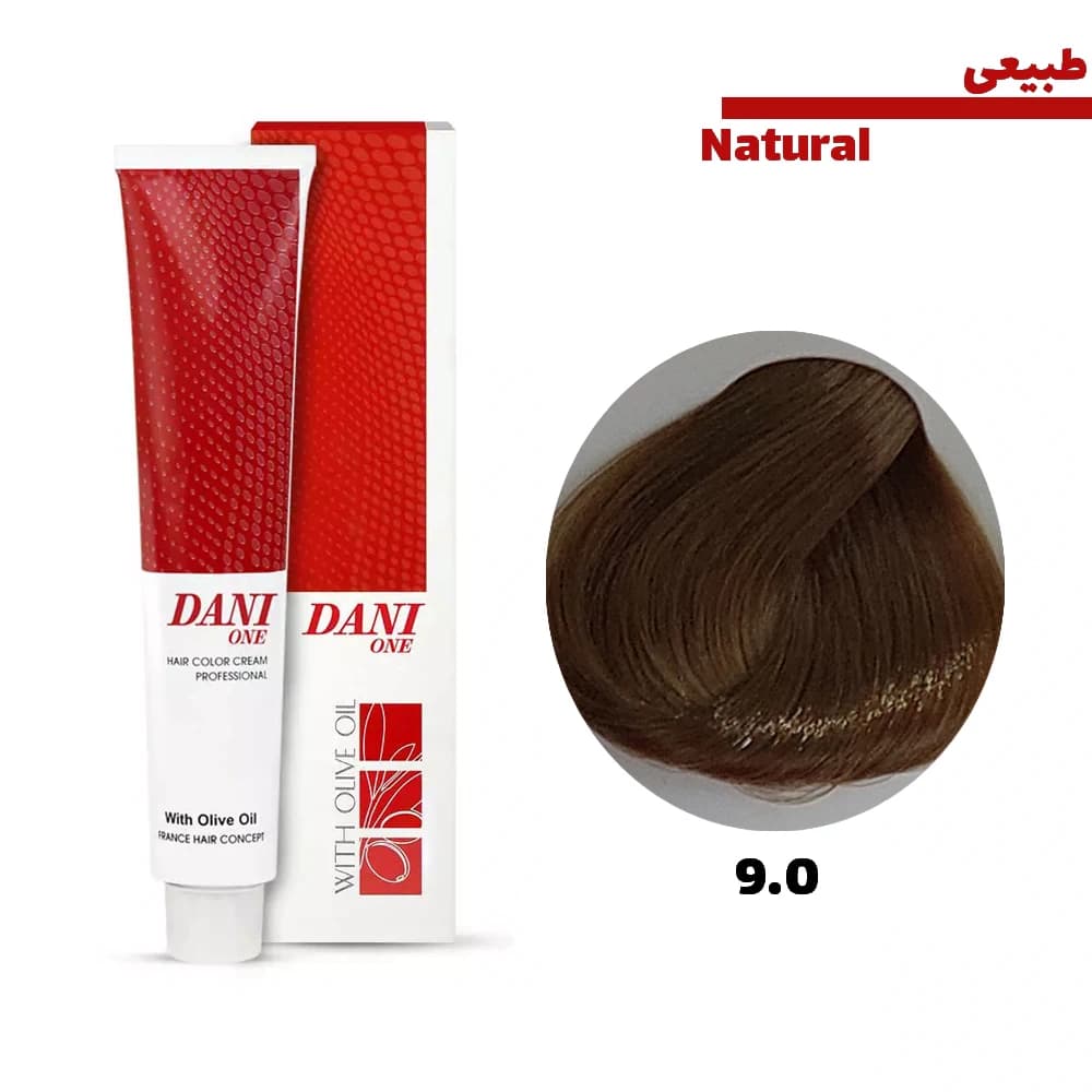رنگ مو دنی وان سری طبیعی کد 09 بلوند خیلی روشن حجم 100 میلی لیتر