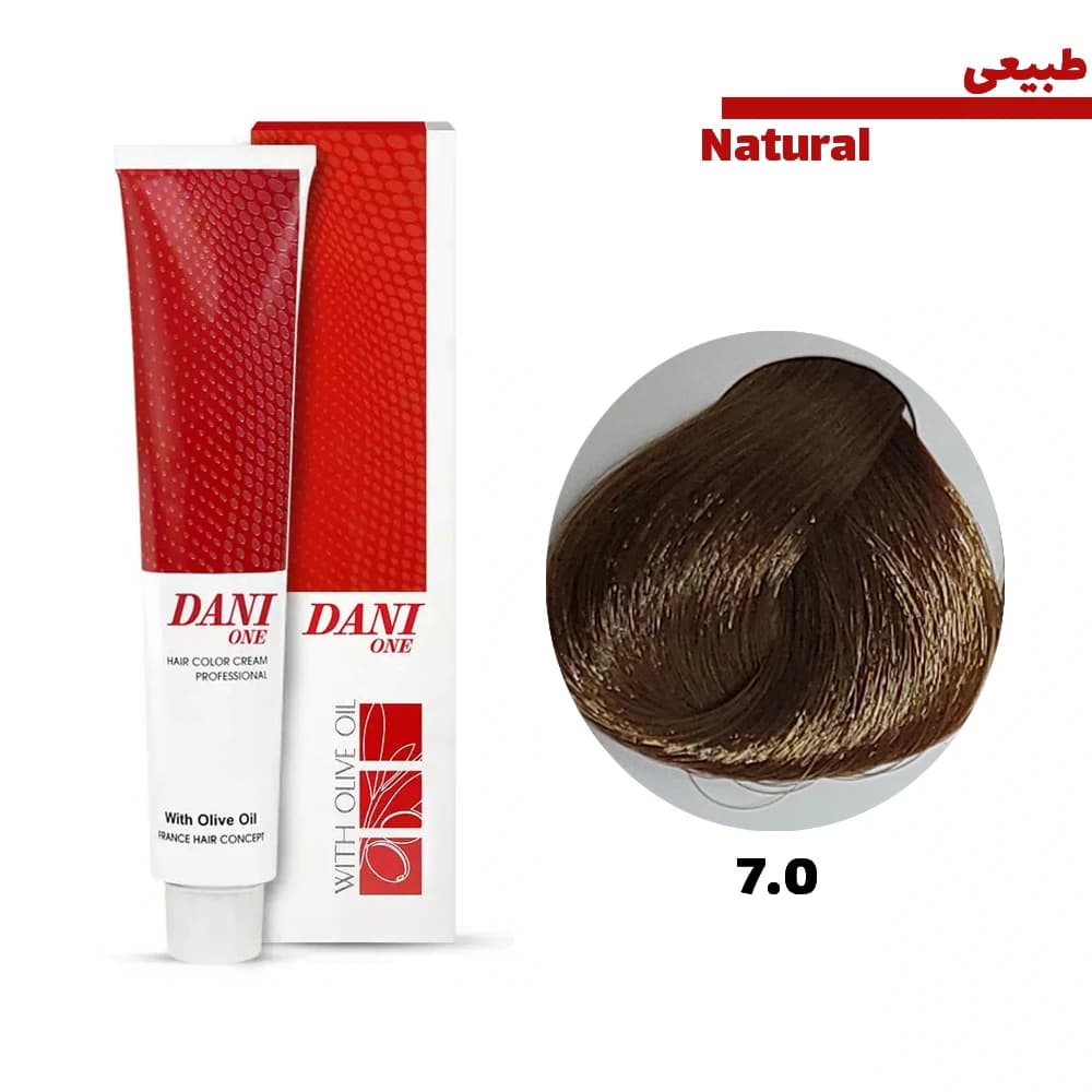 رنگ مو دنی وان سری طبیعی کد 07 بلوند متوسط حجم 100 میلی لیتر