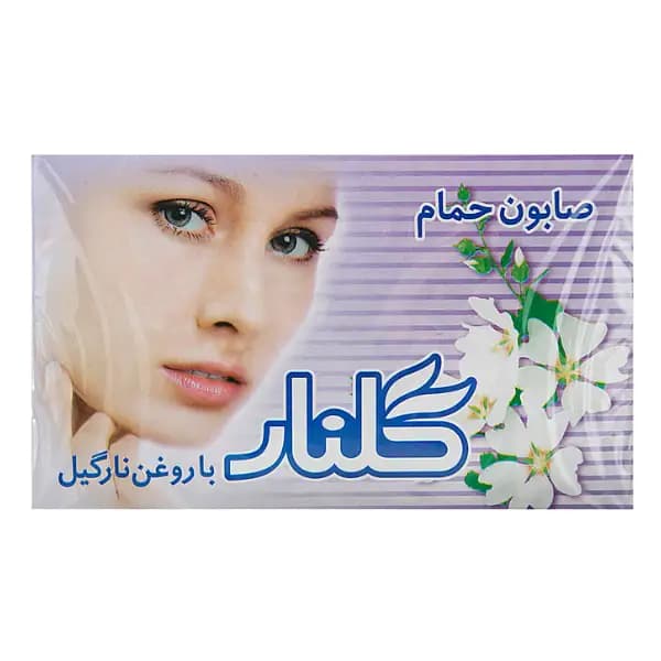 صابون حمام گلنار Golnar مدل Springs Flower رایحه گل بهاری بسته 6 عددی وزن 780 گرم — تصویر ۲