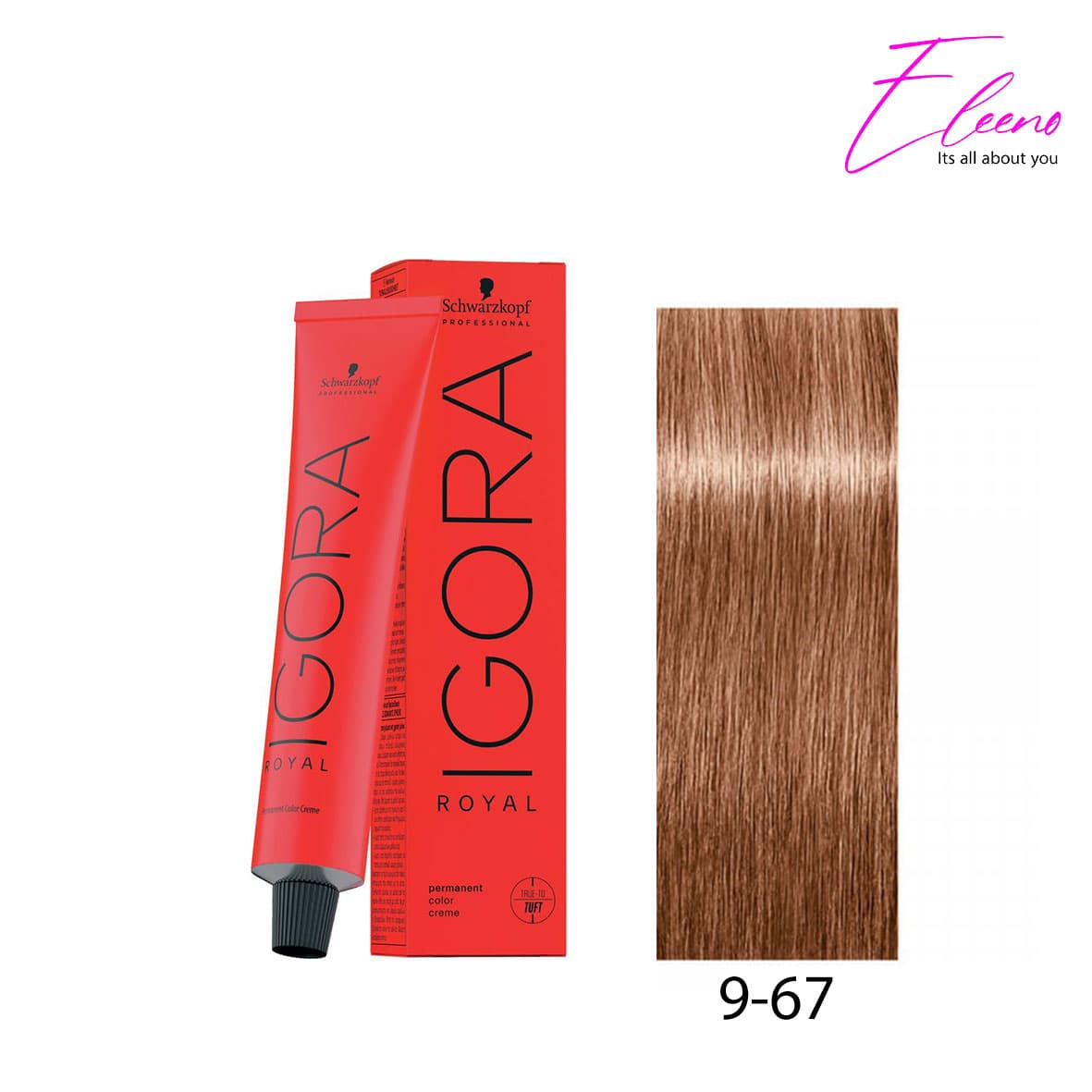 رنگ موی بلوند شکلاتی مسی خیلی روشن 9.67 ایگورا Igora Royal 9-67