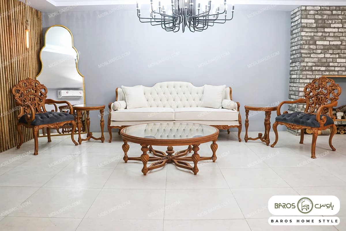 مبل کلاسیک رومینا و کینگ و چستر نیکا — تصویر ۴