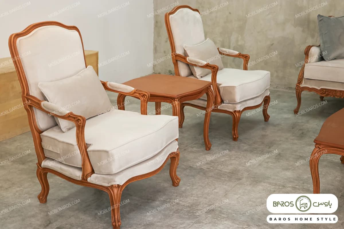مبل کلاسیک رومینا و چستر نیکا کد ۲ — تصویر ۷