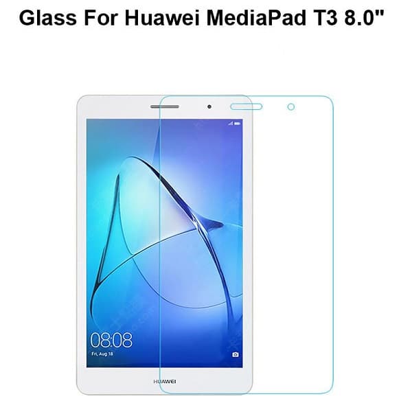 گلس تبلت هواوی مدیاپد تی 3 8 اینچ محافظ صفحه نمایش شیشه ای T3 مدل 8 اینچ Glass Screen Protector for Tablet Huawei MediaPad T3 8.0 inch 4G LTE — تصویر ۲