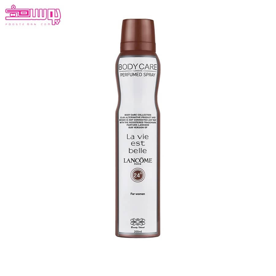 اسپری خوشبو کننده بدن بادی کر مدل La Vie est belle حجم 200ml