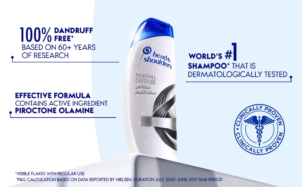 شامپو ضدریزش هد اند شولدرز Hairfall Defense 💯 اصل عرب — تصویر ۷