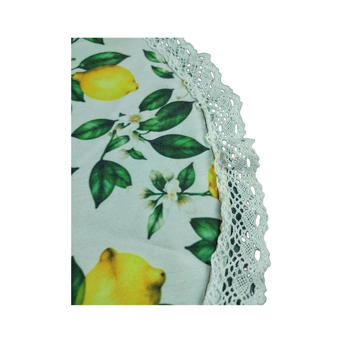 رومیزی طرح لیمو1 مدل دایره کد 50625 سایز 50 × 50 سانتیمتر — تصویر ۵