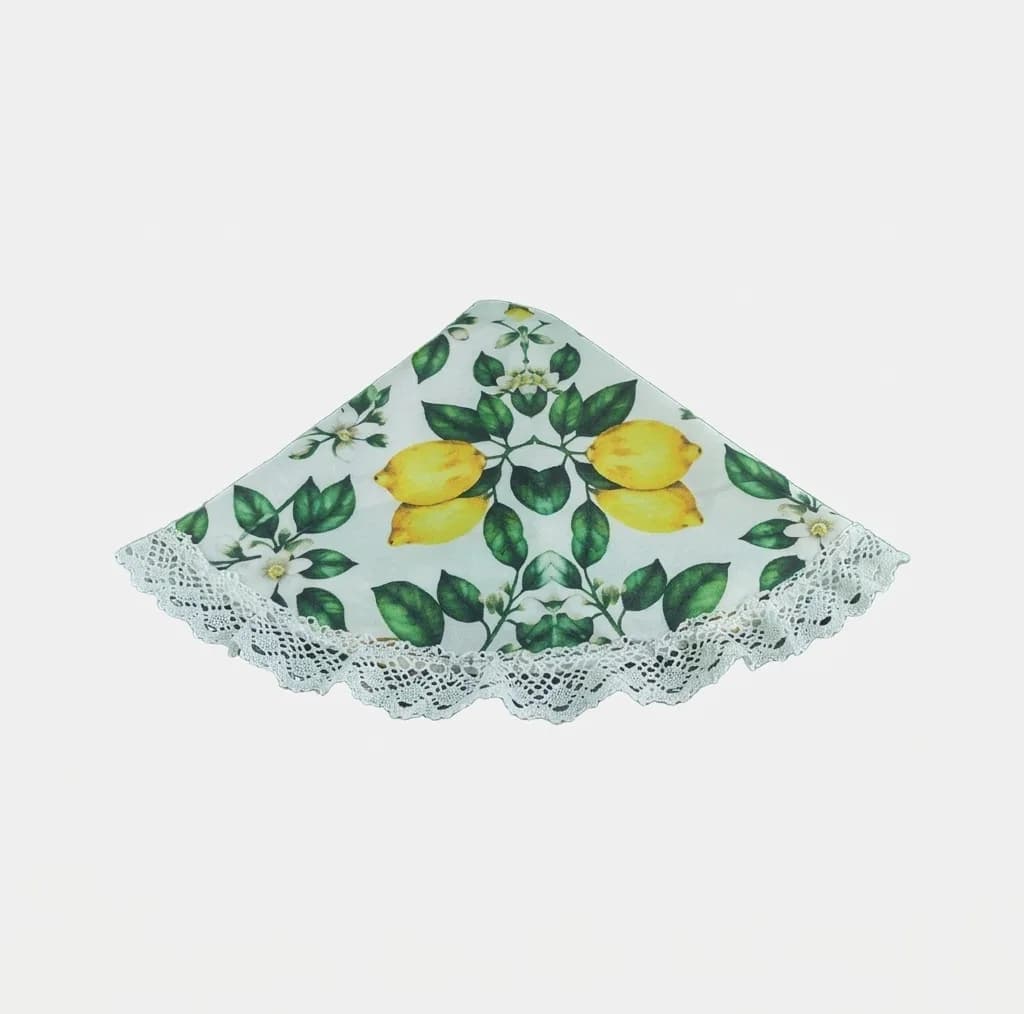 رومیزی طرح لیمو1 مدل دایره کد 50625 سایز 50 × 50 سانتیمتر — تصویر ۲