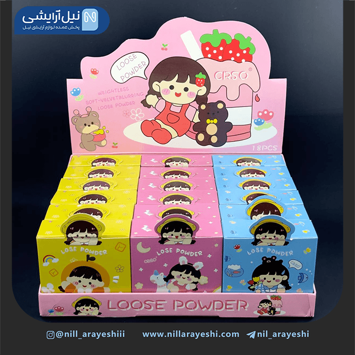 پودر فیکس سی آر سو طرح دختر کد 8181 — تصویر ۳