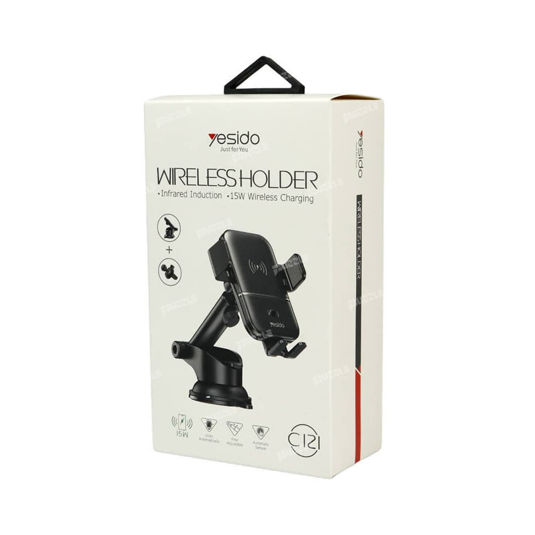 هولدر موبایل و شارژر وایرلس یسیدو مدل yesido C121 — تصویر ۲