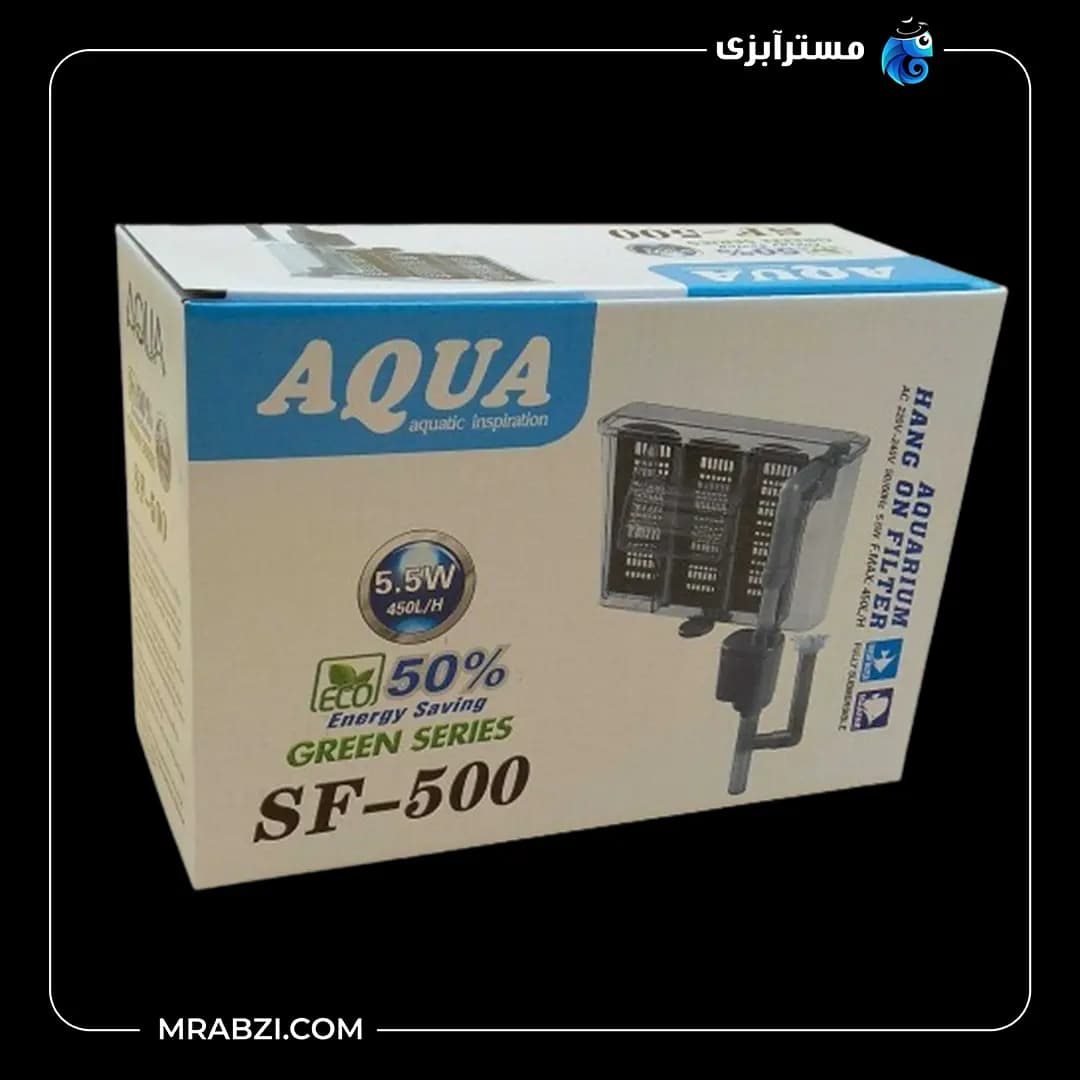 فیلتر تصفیه آب آکواریوم آکوا مدل SF-500 — تصویر ۲