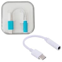 تبدیل Type-c به جک 3.5 میلی متری پک سفید