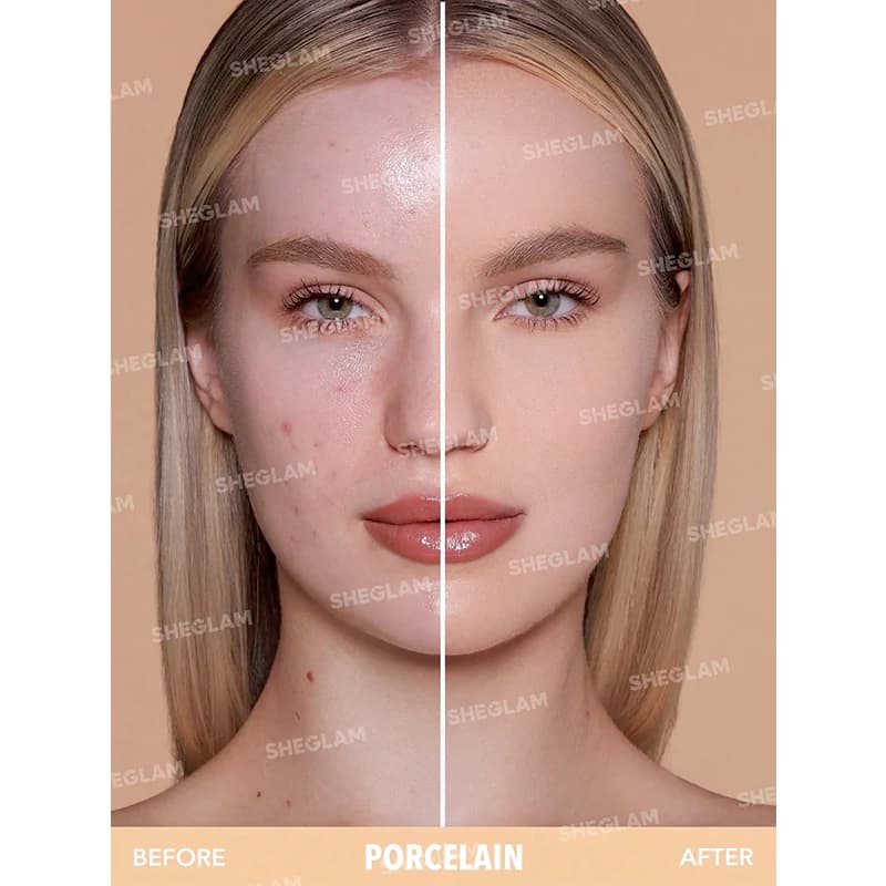 پنکیک شیگلم مدل SKIN FOCUS رنگ PORCELAIN وزن 11 گرم — تصویر ۷