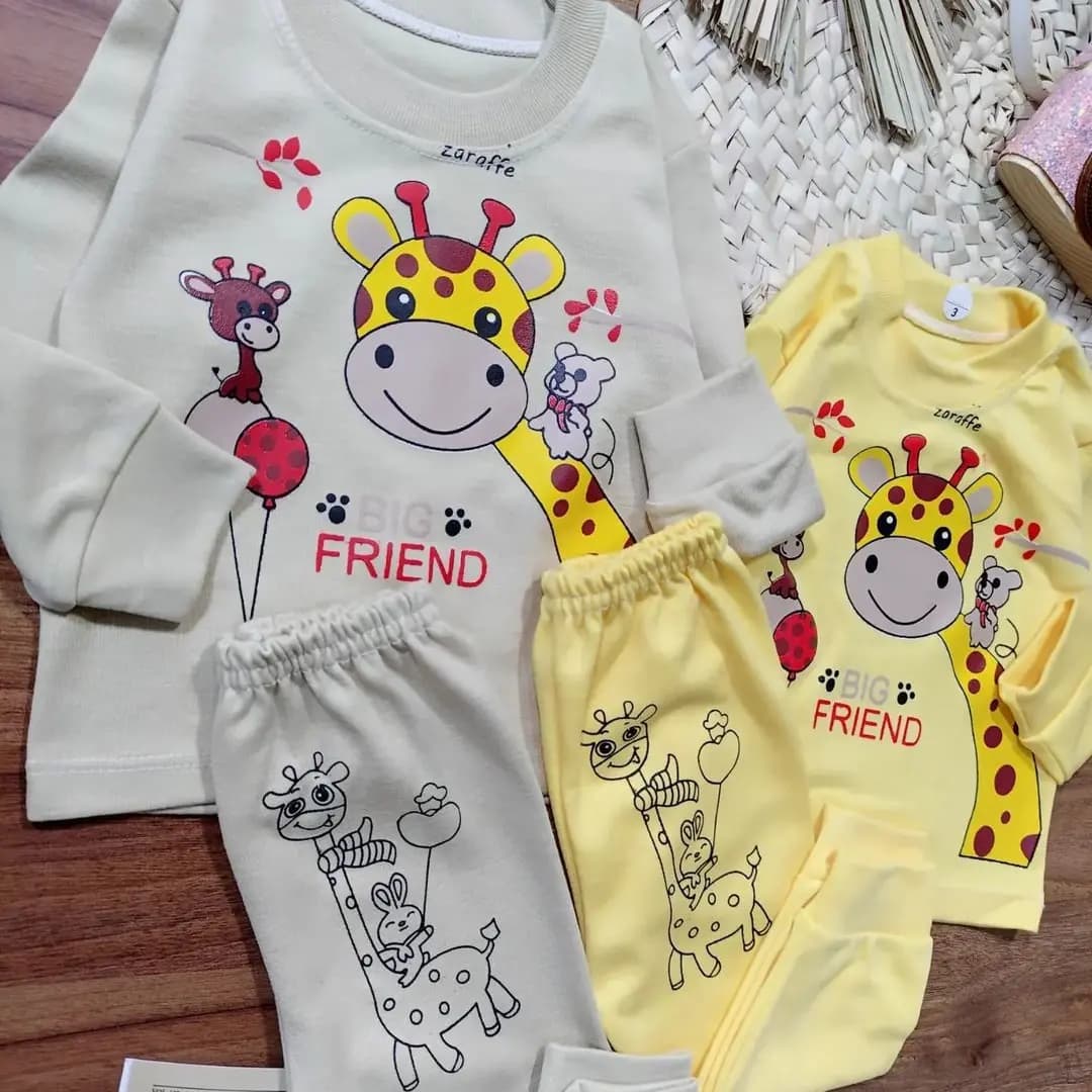 بلوز شلوار زرافه big friend سایز 2،3 کد 2935 — تصویر ۳