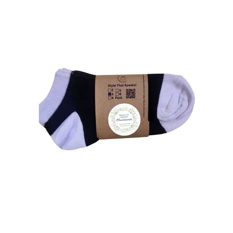 جوراب اسپرت مچی زنانه پک 3 جفتی Merchmonde MonoStripe 111308 — تصویر ۴