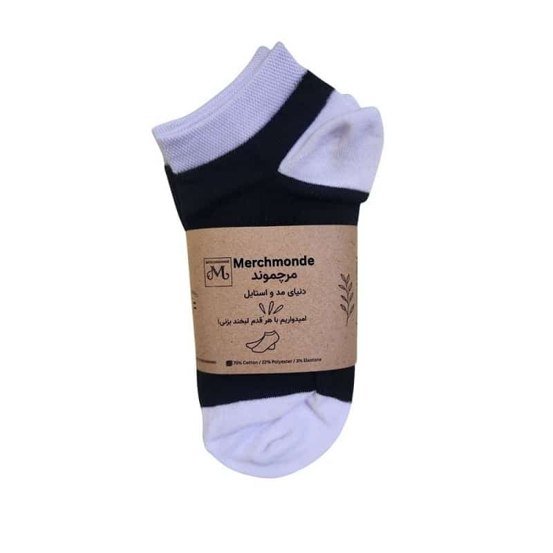 جوراب اسپرت مچی زنانه پک 3 جفتی Merchmonde MonoStripe 111308 — تصویر ۲