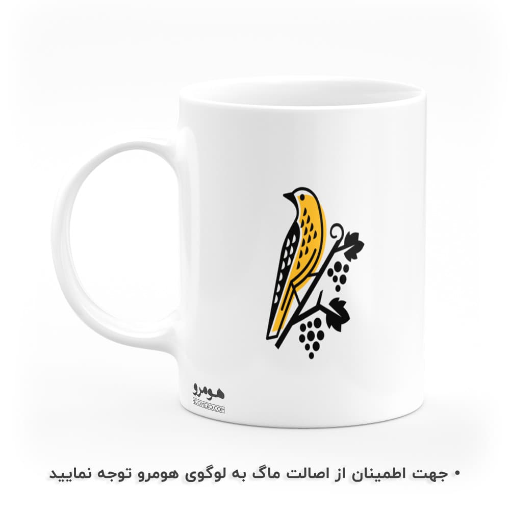 ماگ طرح گل و برگ مدل MG8879 — تصویر ۲