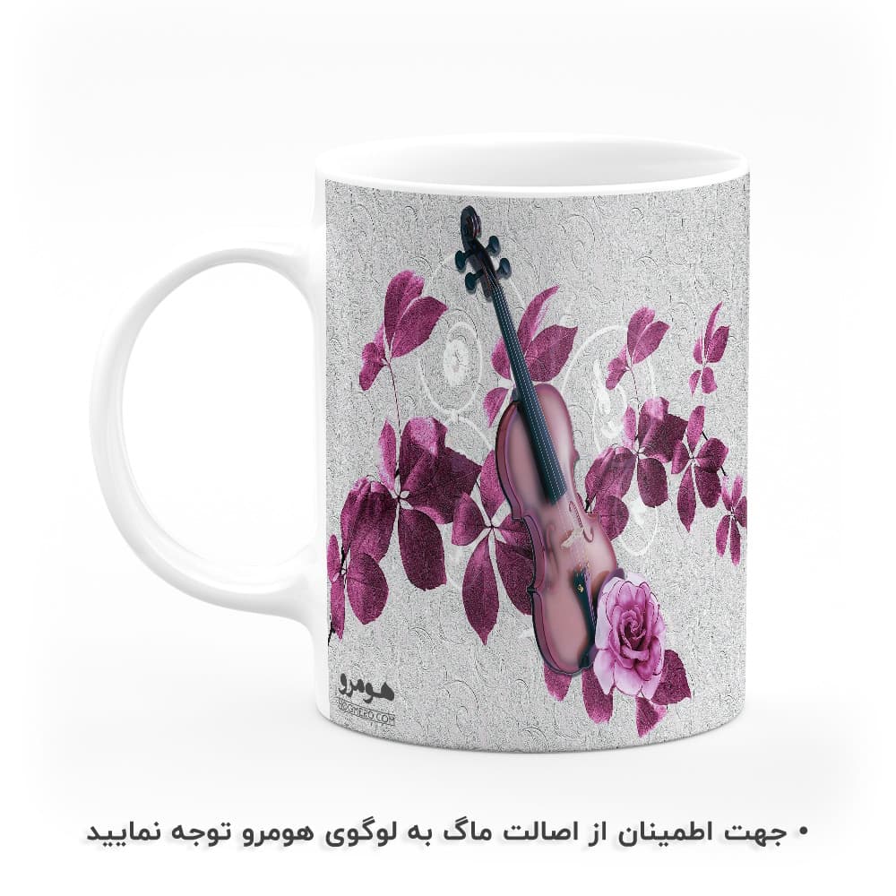 ماگ طرح گل و برگ مدل MG8840 — تصویر ۲