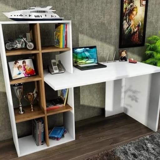میز تحریر و کتابخانه طرح مهر مبلمان فرنا مدل 1133110