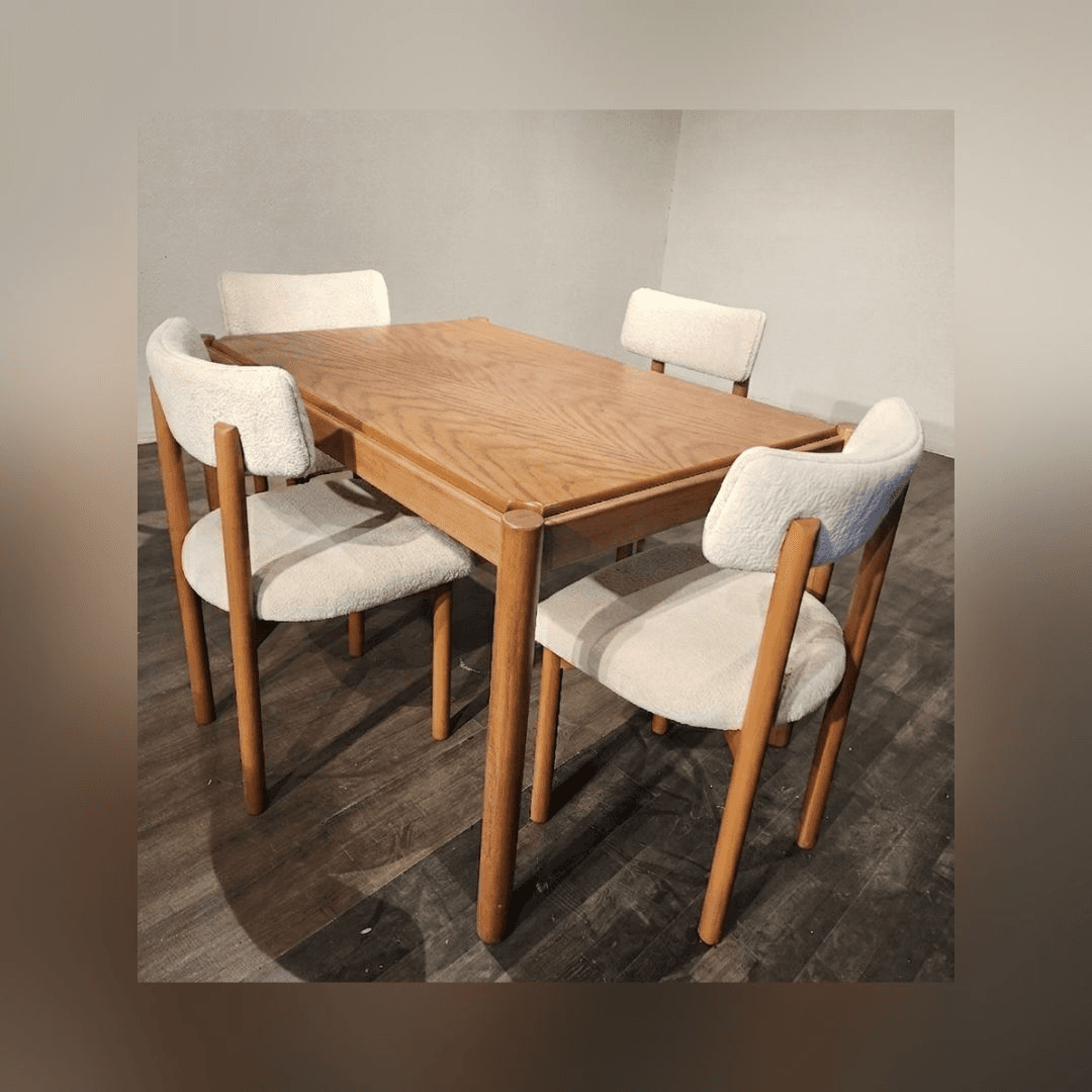 میز غذا خوری 4 نفره لوله ای مبلمان فرنا مدل 1126654 — تصویر ۲