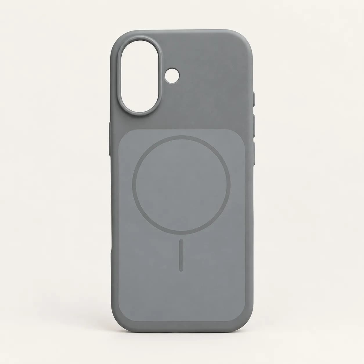 قاب گوشی iPhone 17 سیلیکونی پاک کنی Premium Quality مگ سیف اورجینال داخل پارچه ای تیتانیوم — تصویر ۳