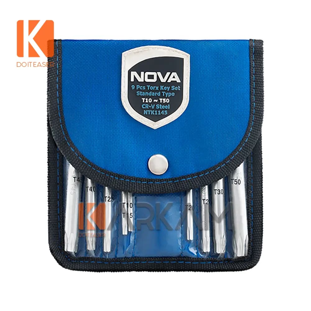 آچار آلن ستاره 9 عددی کوتاه کیفی NTK-1145 نوا