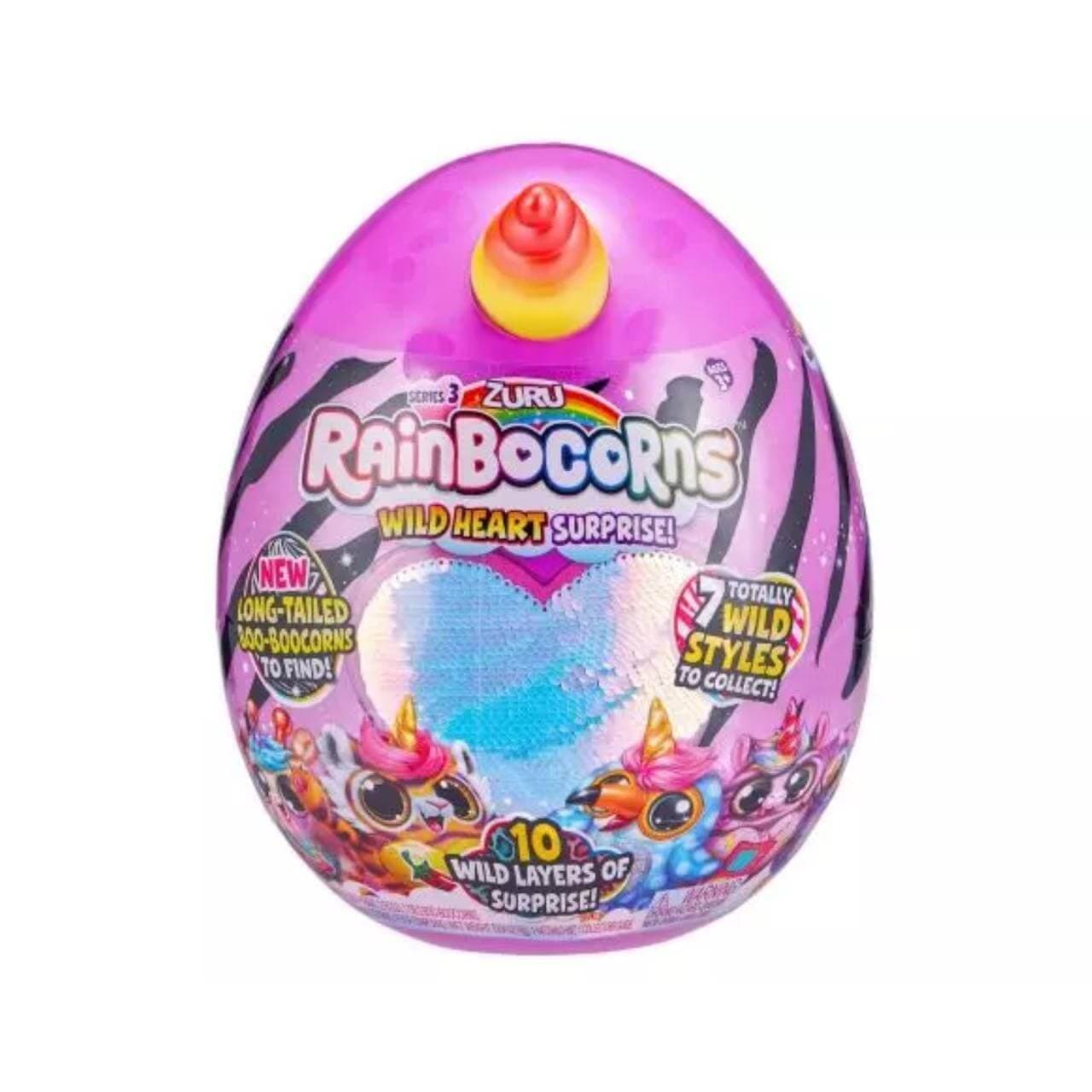 عروسک رینبوکورنز RainBocoRns با شاخ قرمز و زرد