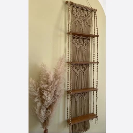 شلف چند طبقه مکرومه بافی گالری گرهباف مبلمان اورلین مدل 959720