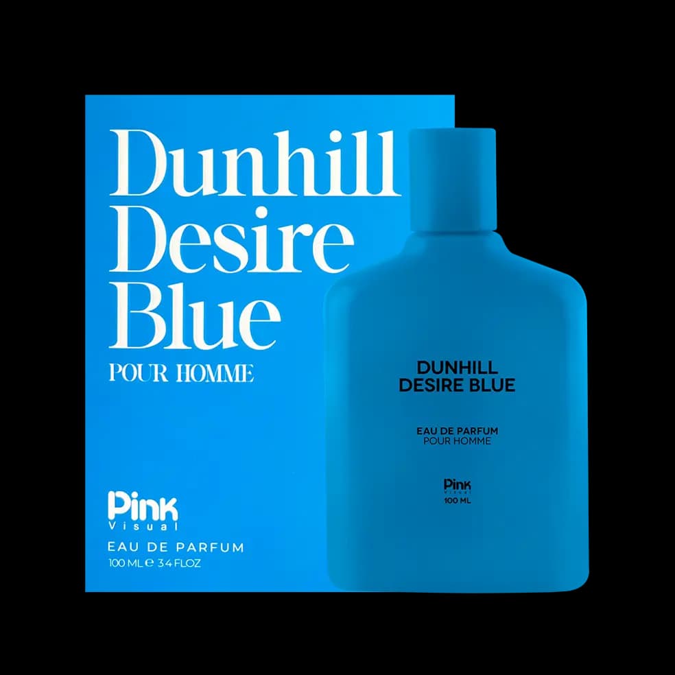ادوپرفیوم مردانه پینک ویژوآل مدل Dunhill Desire Blue حجم 100 میلی لیتر طرح مدرن