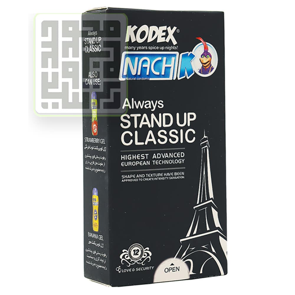کاندوم کدکس مدل KODEX Stand Up Classic راست کننده بسته 12 تایی — تصویر ۴
