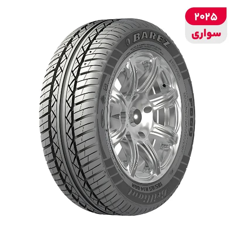 لاستیک خودرو رادیال بارز مدل P660 با کاربری سواری و سایز رینگ 14 اینچ، فاق 65 درصد پهنا و پهنای 185 میلیمتر، شاخص تحمل وزن 86 و شاخص سرعت H (حداکثر سرعت 210 کیلومتر بر ساعت)، ساخت ایران، دارای تایر ت — تصویر ۹