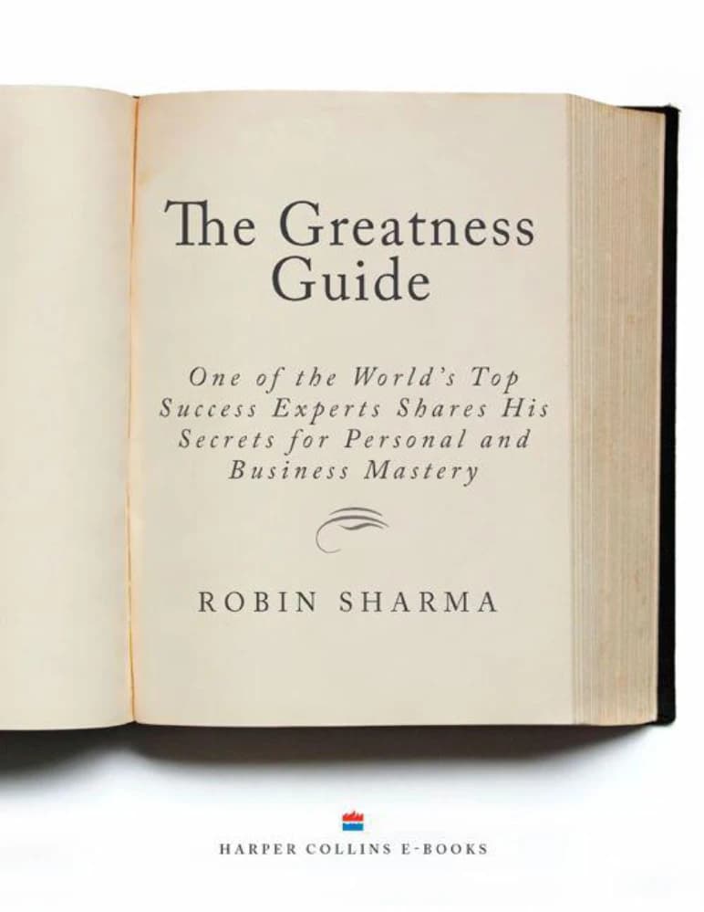 کتاب The Greatness Guide (راهنمای عظمت: یکی از موفقترین مربیان جهان رازهای خود را به اشتراک میگذارد) نسخه انگلیسی PDF | رابین شارما