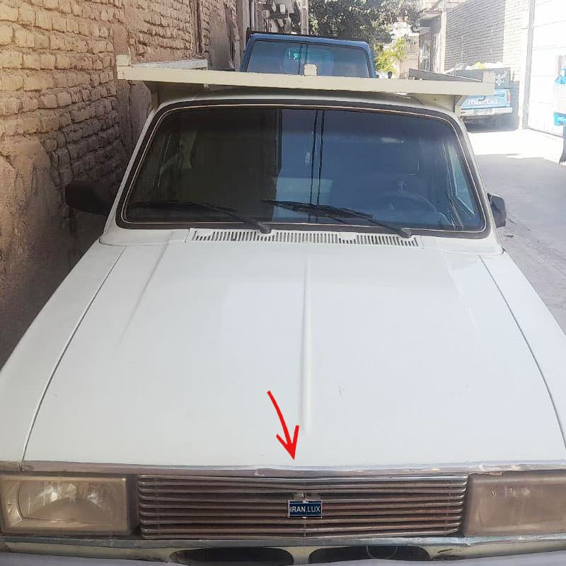 جلو پنجره طرح 8 خط مناسب پیکان وانت کد 0073 — تصویر ۲