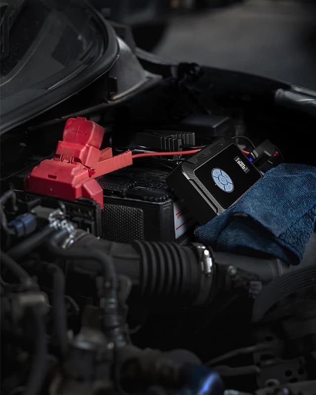جامپ استارتر و پمپ باد 20000 میلی آمپر پاورولوژی Powerology Jump Starter with Air Pump PPBCHA43 — تصویر ۲