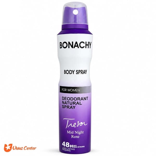 اسپری بدن زنانه Bonachy مدل tresa Mid Night Rose حجم 250 میل