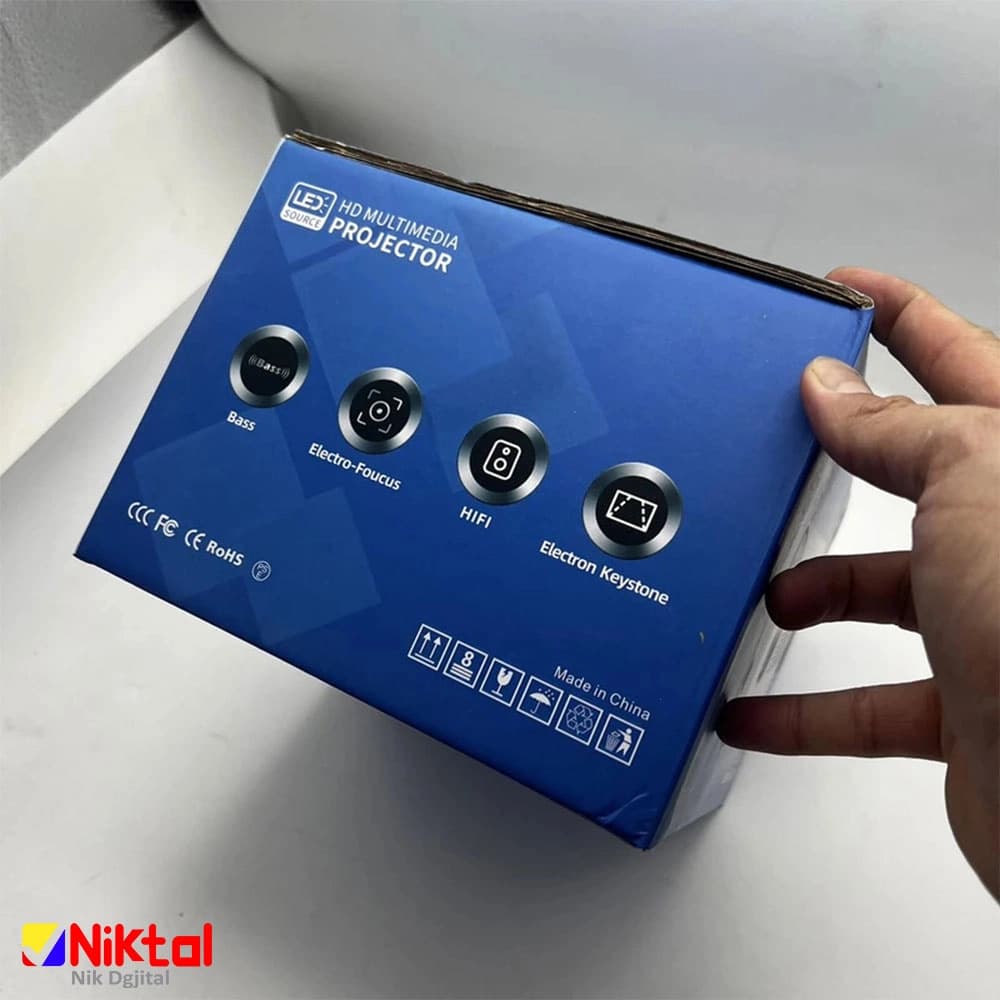 ویدئو پروژکتور مدل T100A اندروید، فوکوس خودکار، کیفیت صدای عالی، 720p — تصویر ۷