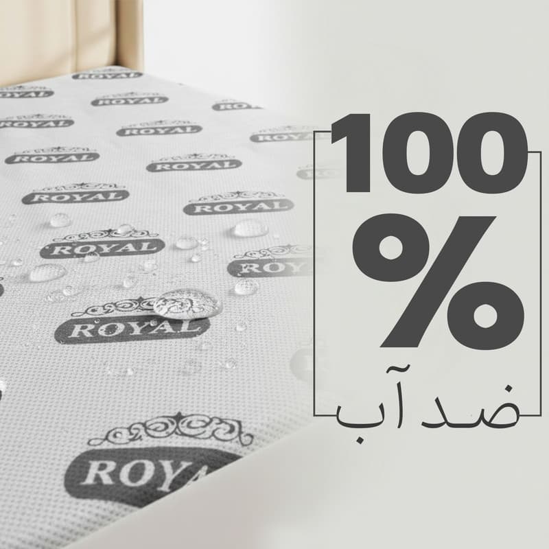 محافظ تشک رویال مدل ضد آب ساردونیا دو نفره سایز 200×180 سانتی متر — تصویر ۵