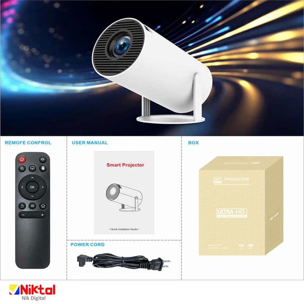 ویدئو پروژکتور مدل HY300 Pro | کیفیت تصویر HD با فناوری 3D Ready — تصویر ۲