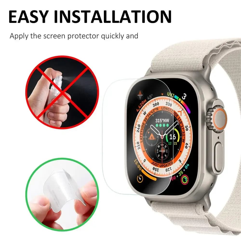محافظ صفحه اپل واچ Apple Watch Series 7 44mm هیدروژل — تصویر ۴