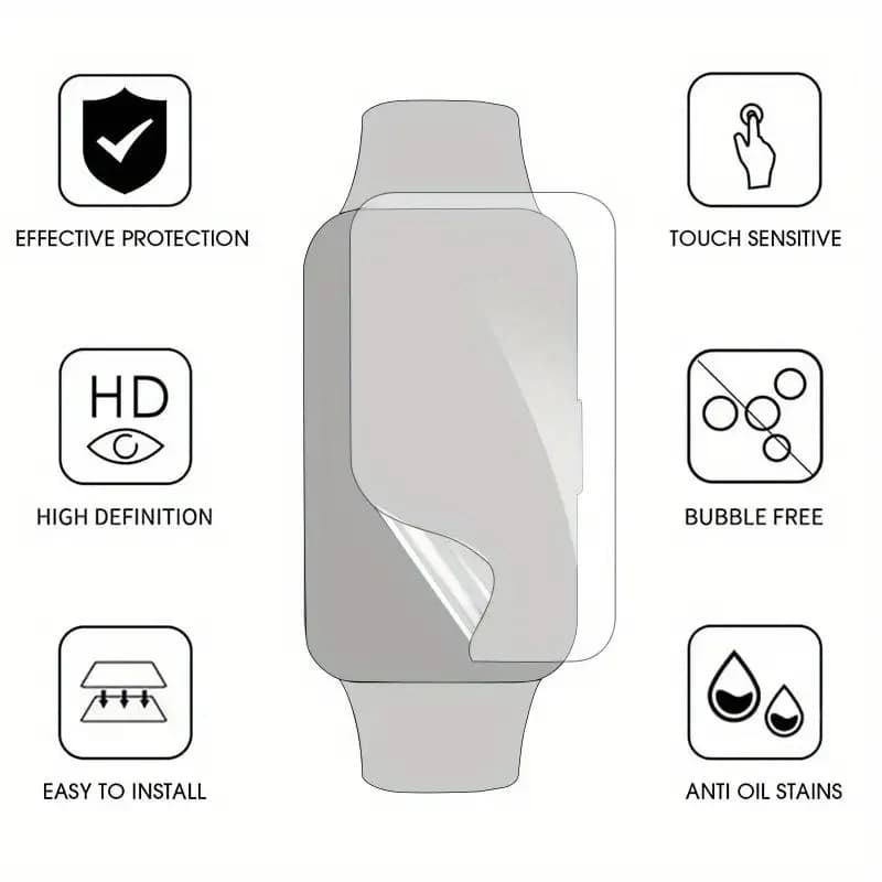 محافظ صفحه مچ بند هوآوی Huawei Honor Band 6 هیدروژل — تصویر ۳