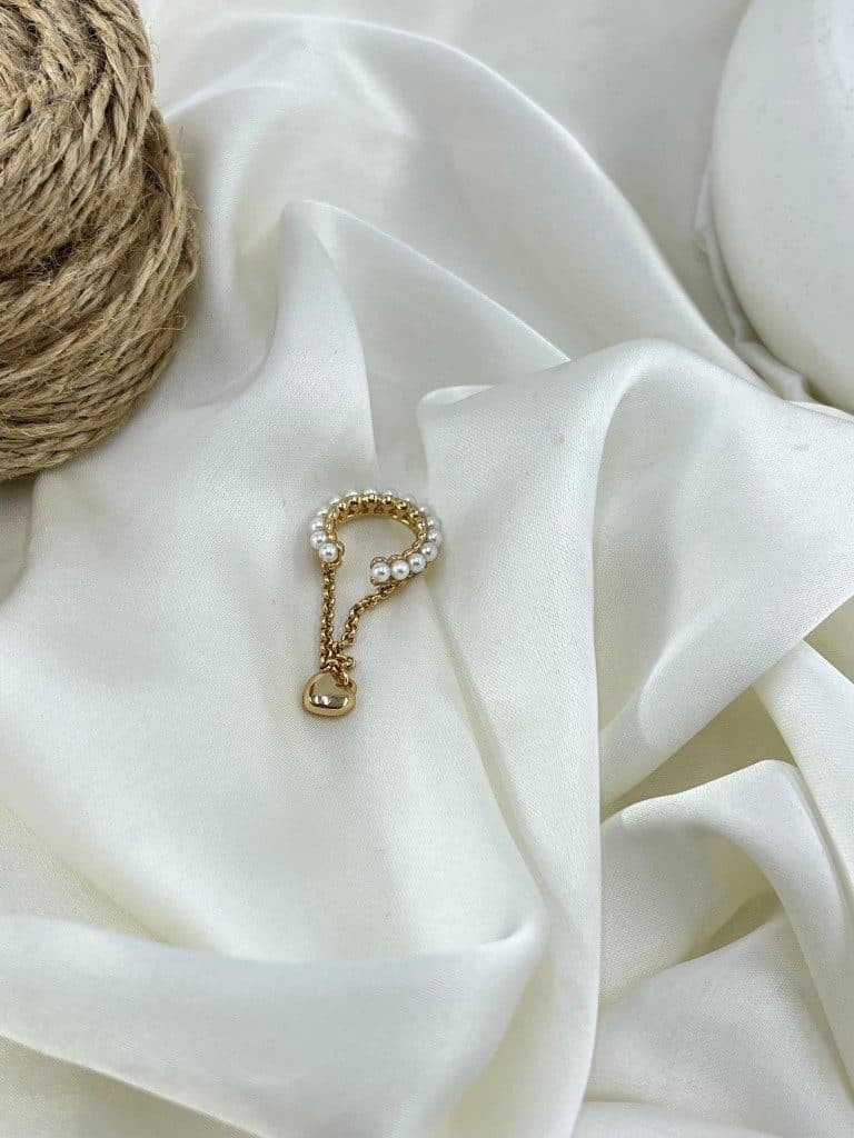 گوشواره ایرکاف ژوپینگ زنانه مدل مروارید کد E6623 — تصویر ۲
