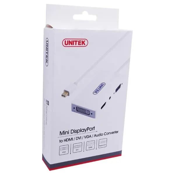 تبدیل MiniDisplay به HDMI,DVI,VGA یونیتک مدل Y-6354WH کد 9676 — تصویر ۴