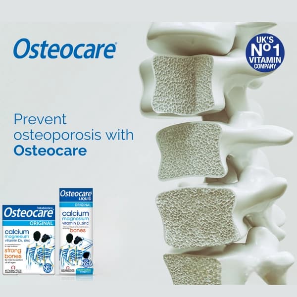 مکمل خوراکی تقویت استخوان و دندان وایتابیوتیکز مدل Osteocare Original بسته 30 عددی — تصویر ۴